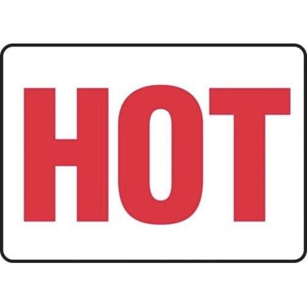 Accuform OSHA WARNING SAFETY SIGN HOT SURFACE MWLD306VS - main
